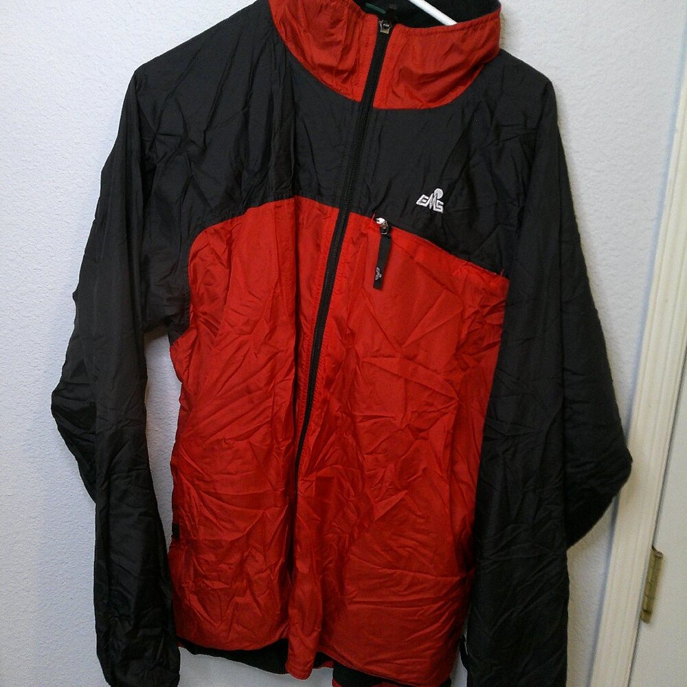 EMS fleece lined running outdoor sport jacket mens large